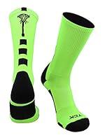 Algopix Similar Product 7 - Midline Lacrosse Logo Crew Socks Neon