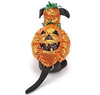 Algopix Similar Product 15 - Sequin Pumpkin Dog Halloween Costume