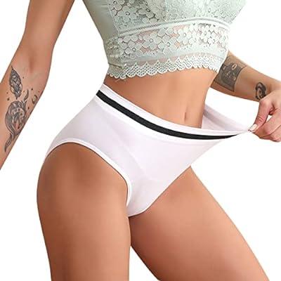 Buy IRISES Women's High Waisted Cotton Underwear Soft Breathable