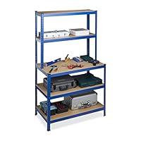 Algopix Similar Product 4 - Relaxdays HeavyDuty Shelving with