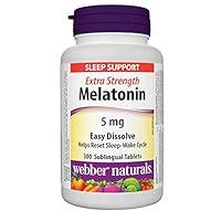 Algopix Similar Product 11 - Webber Naturals Melatonin 5 mg Easy
