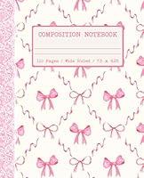 Algopix Similar Product 17 - Composition Notebook Wide Ruled Cute