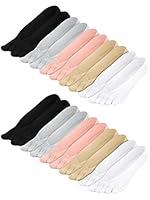 Algopix Similar Product 19 - Bencailor 10 Pairs Women Toe Socks