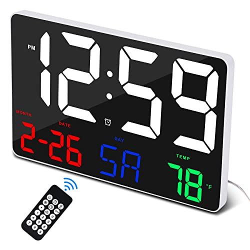Digital Alarm Clock,11.5Digital Wall Clock,Large Display