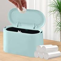 Algopix Similar Product 10 - Mini Trash Can with Lid Desktop Small