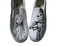 Algopix Similar Product 6 - Jack Skellington Custom Shoes Sally