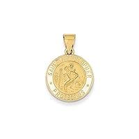 Algopix Similar Product 16 - 14k Polished and Satin St Christopher