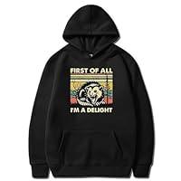 Algopix Similar Product 6 - NUFR First Of All I m A Delight Hoodie