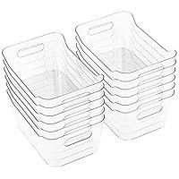 Algopix Similar Product 14 - Tiawudi 12 Pack Plastic Storage Bins