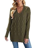Algopix Similar Product 5 - Sidefeel Women Casual V Neck Loose Fit