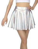 Algopix Similar Product 11 - HDE Girls Metallic Skater Skort Dance