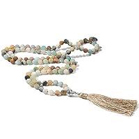 Algopix Similar Product 15 - BALIBALI 108 Mala Beads Necklace