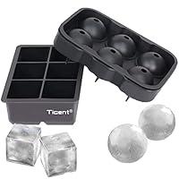 Algopix Similar Product 8 - Ticent Ice Cube Trays Set of 2