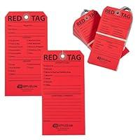 Algopix Similar Product 9 - 5S Red Tags (Wired) (50 Pack, Red)