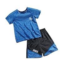 Algopix Similar Product 9 - FYANRD Kids Sports Shorts Sets Boys
