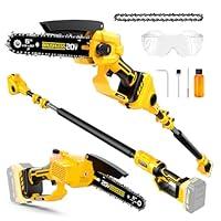 Algopix Similar Product 15 - 2IN1 Cordless 6 Pole Saw  Chainsaw