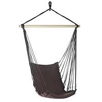 Algopix Similar Product 7 - Espresso Cotton Padded Swing Chair
