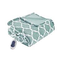 Algopix Similar Product 9 - Beautyrest Ogee Printed Plush Electric