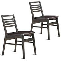 Algopix Similar Product 16 - Giantex 2 Pcs Dining Chairs Set Rubber