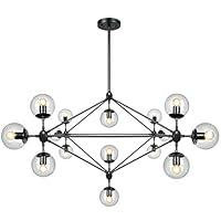 Algopix Similar Product 13 - Lampundit DNA 10Light Chandelier Black