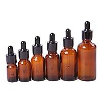 Algopix Similar Product 14 - Afco 1pcs Amber Brown Glass Bottles