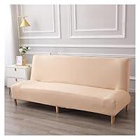 Algopix Similar Product 6 - Solid Color Stretch Armless Futon