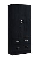 Algopix Similar Product 2 - Hodedah Two Door Wardrobe