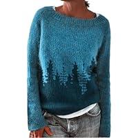 Algopix Similar Product 1 - Womens Knitted Fair Isle Print Retro