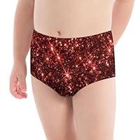 Algopix Similar Product 1 - Red Glittery Sparkles Girls Underwear