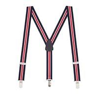 Algopix Similar Product 3 - SuspenderStore Mens NavyRed Striped