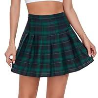 Algopix Similar Product 14 - Tivifox Green Plaid Skirts for Girls 10