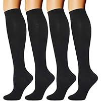 Algopix Similar Product 15 - 4 Pairs Compression Socks for Men and