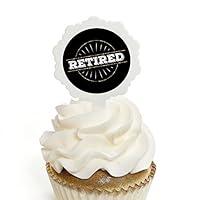 Algopix Similar Product 3 - Happy Retirement  Cupcake Picks with