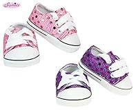 Algopix Similar Product 7 - 18 Inch Doll Sequin Tennis Shoe Set
