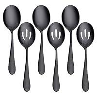 Algopix Similar Product 20 - Serving Spoons x 3 Slotted Spoons x 3