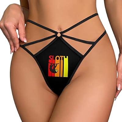 5 Pack G-string Thongs For Women Sexy Lace Low Rise Underwear For Ladies No  Show T-back Tanga Panties, Wine Red, S
