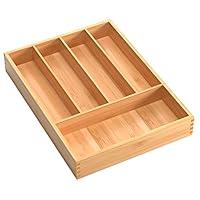 Algopix Similar Product 3 - Bamboo Cutlery Tray Kitchen Utensil