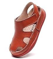 Algopix Similar Product 11 - DADAWEN Boys Girls Leather Soft