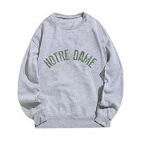 Algopix Similar Product 19 - SOOITYUS Notre Dame Sweatshirt College