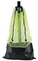 Algopix Similar Product 12 - YELLOW SNORKEL BAG MESH DRAW STRING W