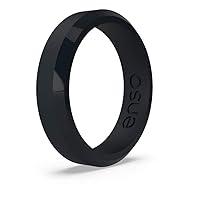 Algopix Similar Product 15 - Enso Rings Bevel Thin Silicone Wedding