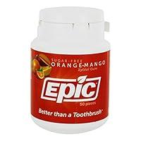 Algopix Similar Product 3 - EPIC DENTAL GUM ORANGE MANGO XYLITOL