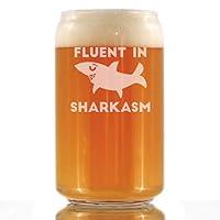 Algopix Similar Product 9 - Fluent in Sharkasm  Funny Shark Beer