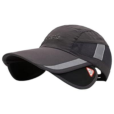 Best Deal for Men Hat Sunshade Baseball Cap Retractable Brim Hat Summer
