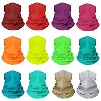 Algopix Similar Product 7 - 12 pcs Breathable Neck Gaiter Face