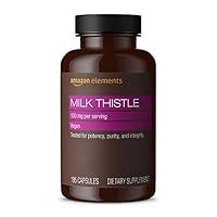 Algopix Similar Product 15 - Amazon Elements Milk Thistle Vegan