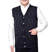 Algopix Similar Product 2 - YYNUDA Mens VNeck Striped Knitted