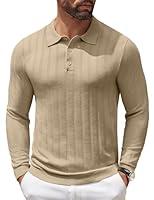 Algopix Similar Product 4 - COOFANDY Mens Polo Shirt Casual Knit