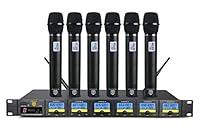 Algopix Similar Product 6 - PRORECK MX66 6Channel UHF Wireless