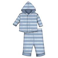 Algopix Similar Product 14 - Magnetic Me Striped Velour Baby Hoodie